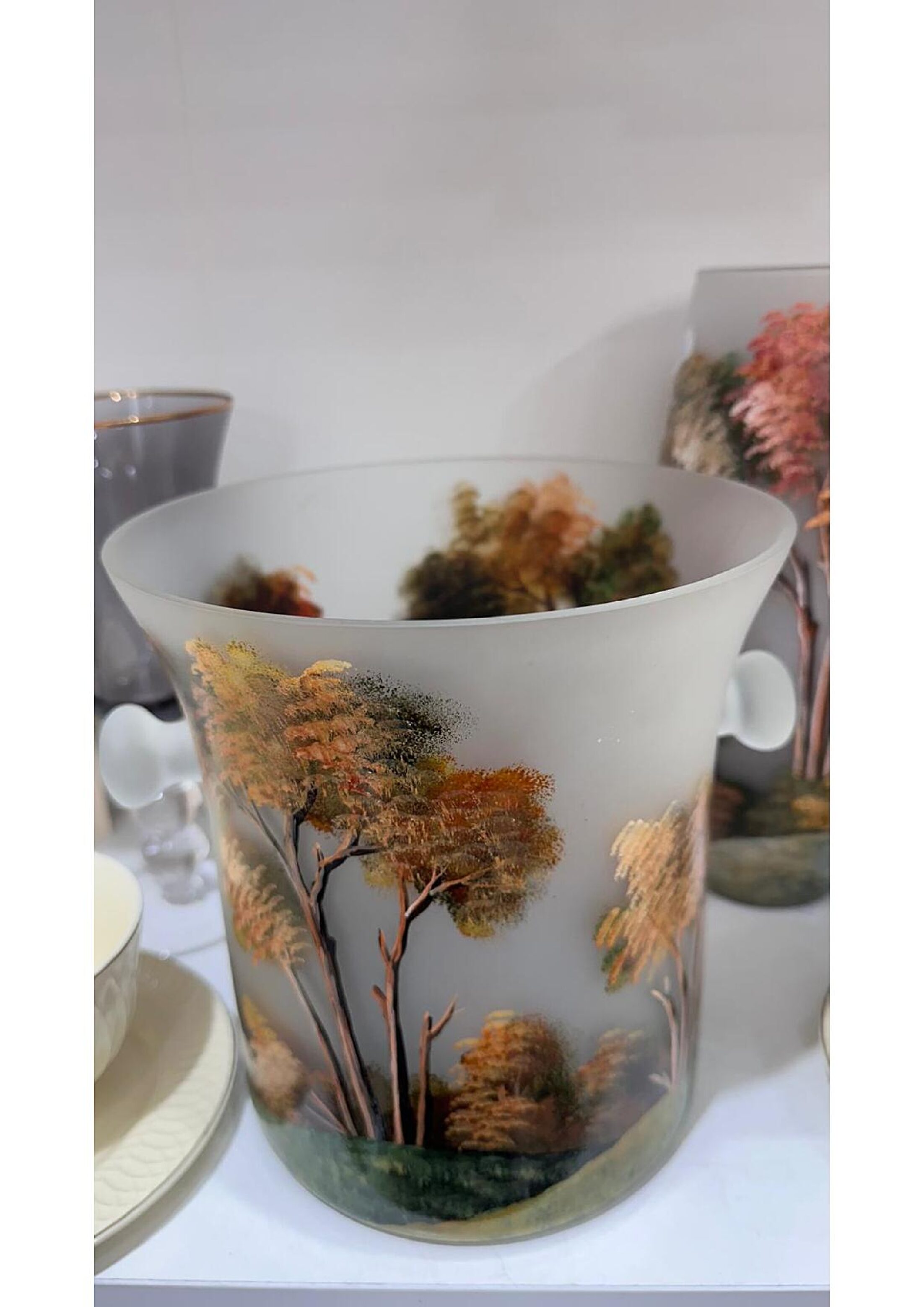 Ghetiera sticla pictata manual